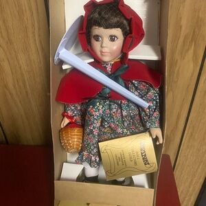 Red Riding Hood Doll with Floral Dress